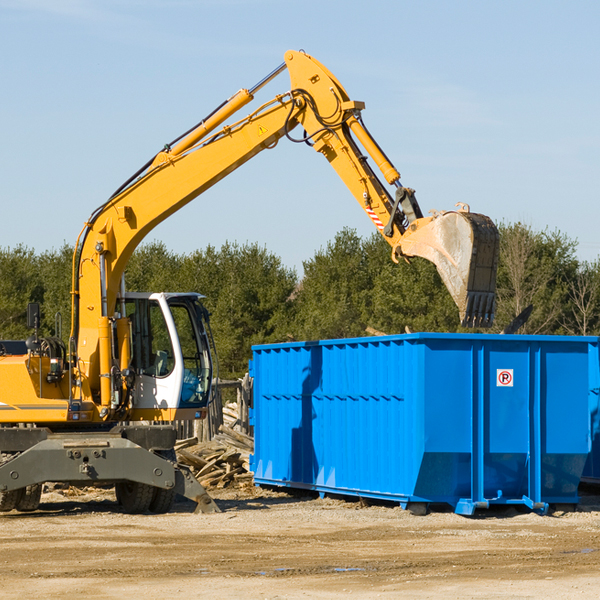 what size residential dumpster rentals are available in Country Club Missouri